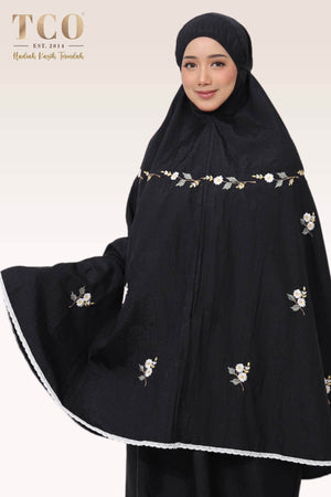 Telekung Travel Daizie in Black