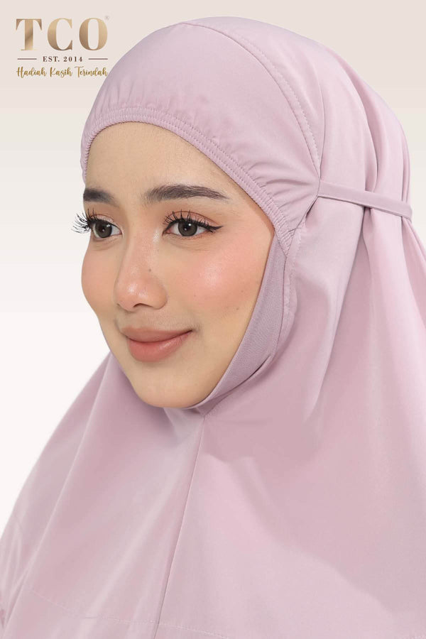 Telekung Windy Luxe in Dusty Mauve