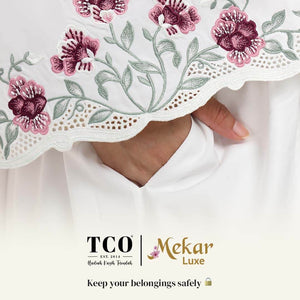 Telekung Mekar Luxe in Hazel Wood