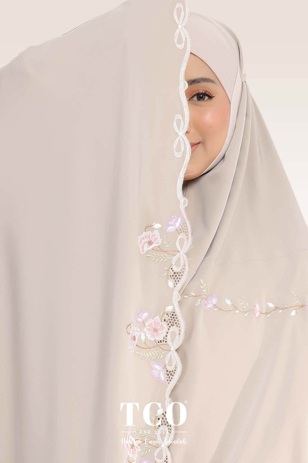 [LIMITED] Telekung Blossom Luxe in Hazel Wood