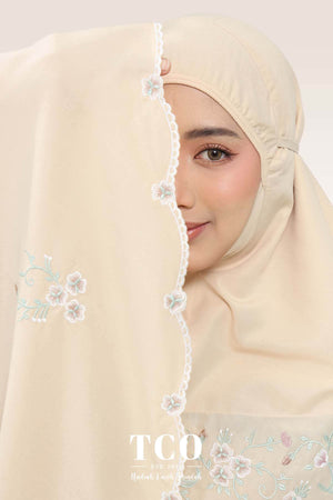 Telekung Florina in Caramel