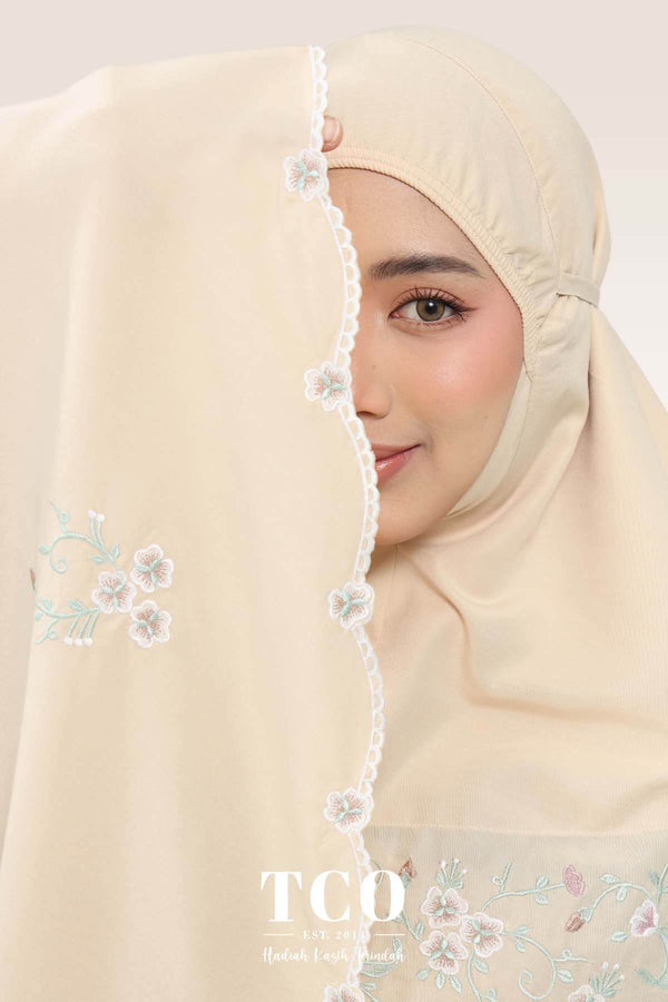 Telekung Florina in Caramel