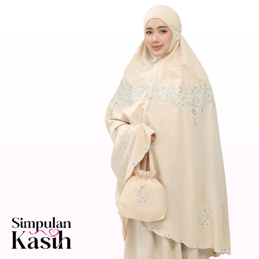 Telekung Florina in Caramel