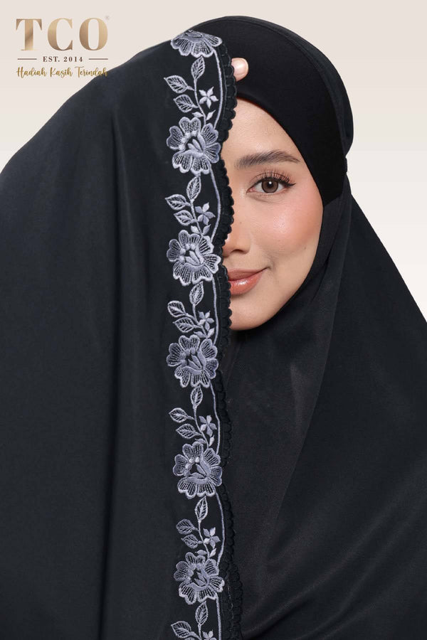 Nawa Mini Telekung in Black