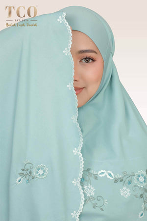 Telekung Pearl Ratna in Dusty Sky