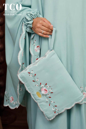 Telekung Pearl Rosabella in Dusty Sky