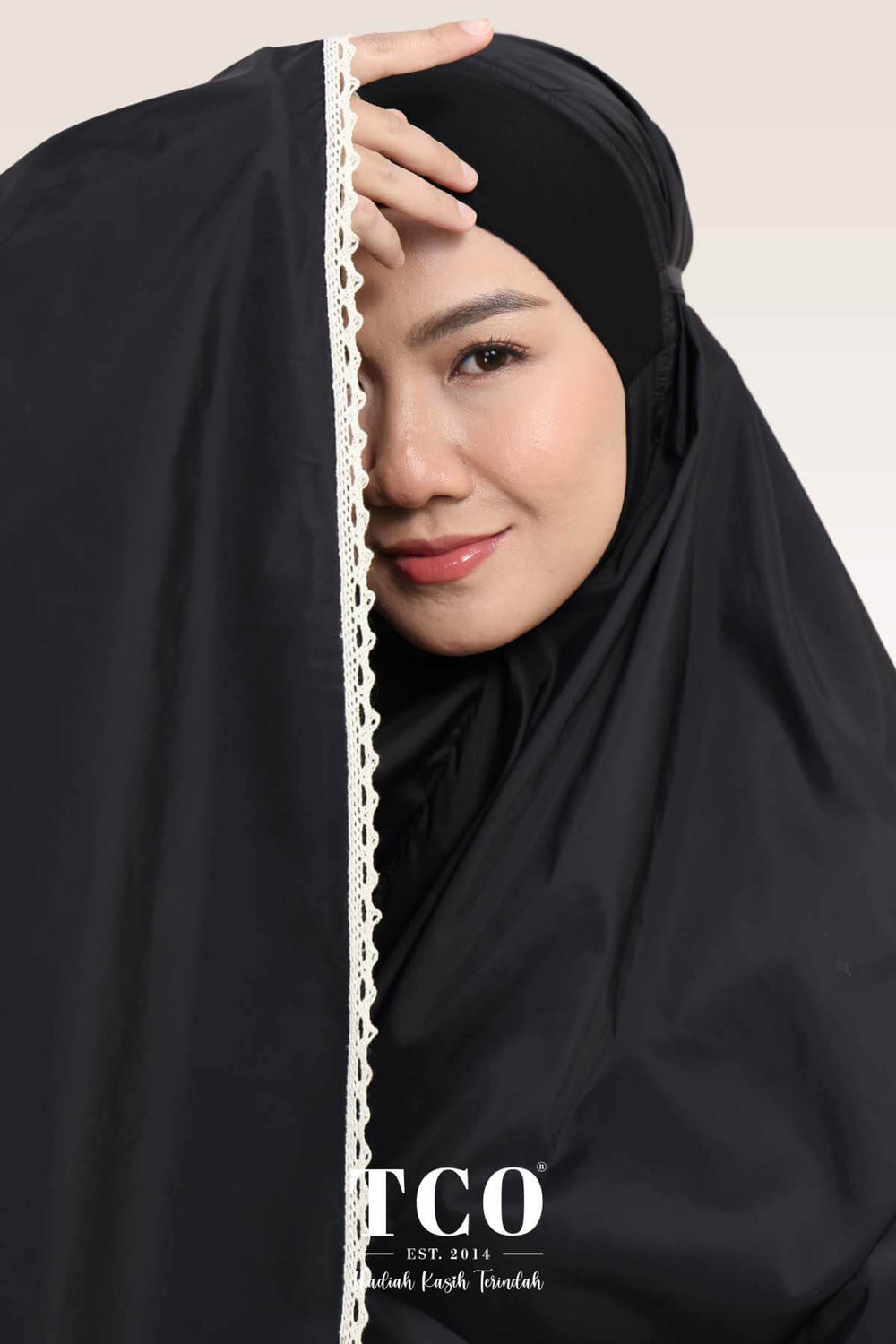 Telekung Travel Ezi Vera in Black