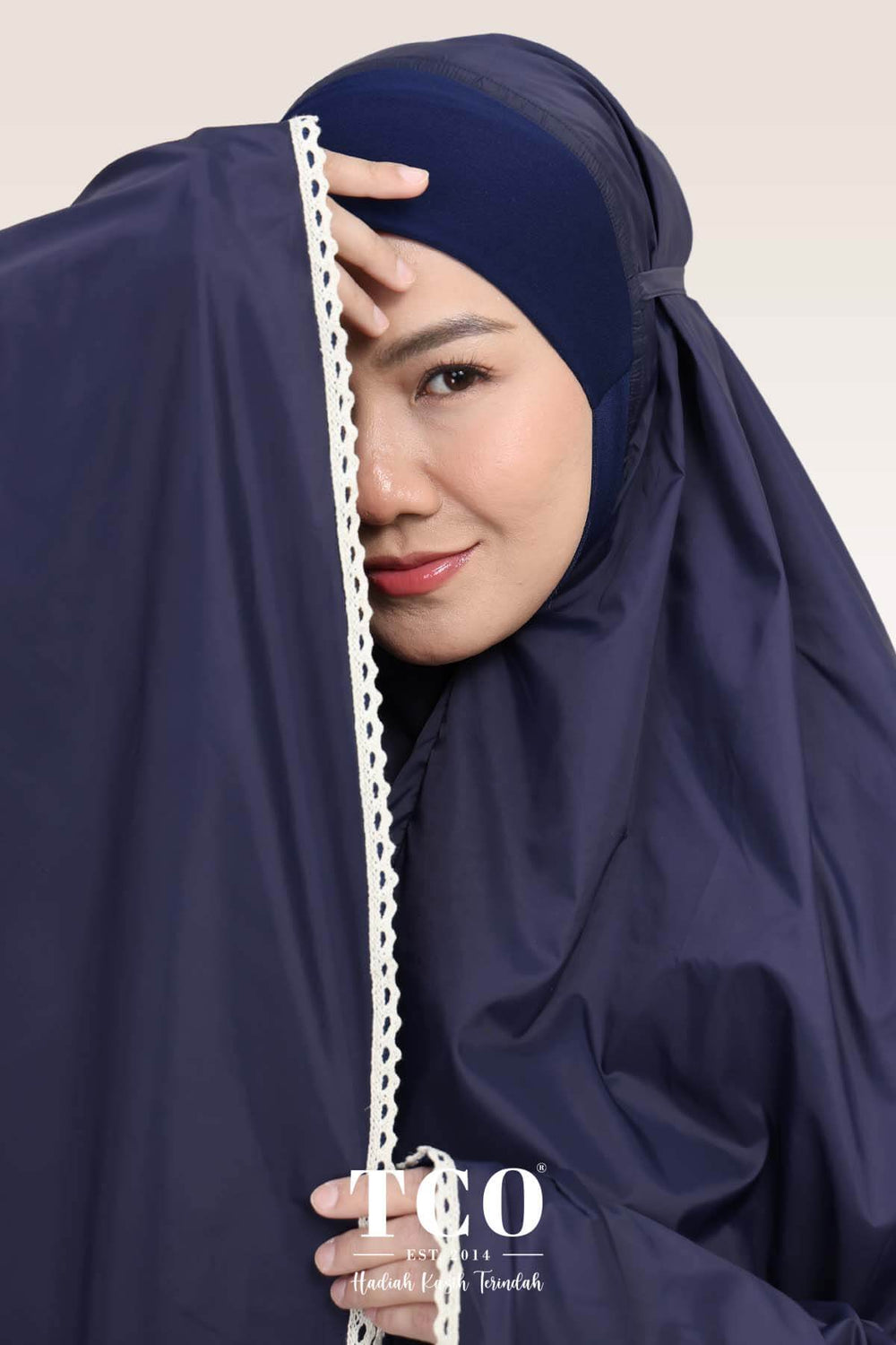 Telekung Travel Ezi Vera in Blue