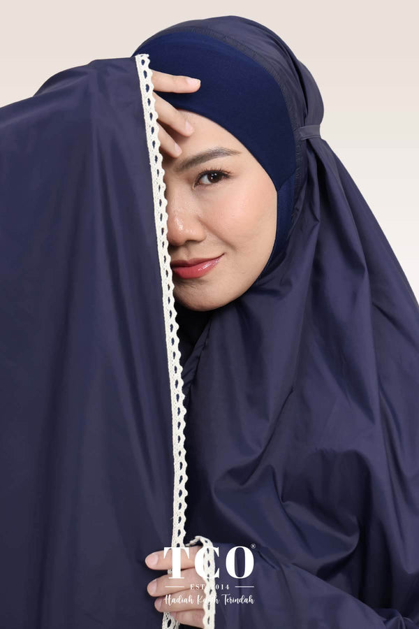 Telekung Travel Ezi Vera in Blue