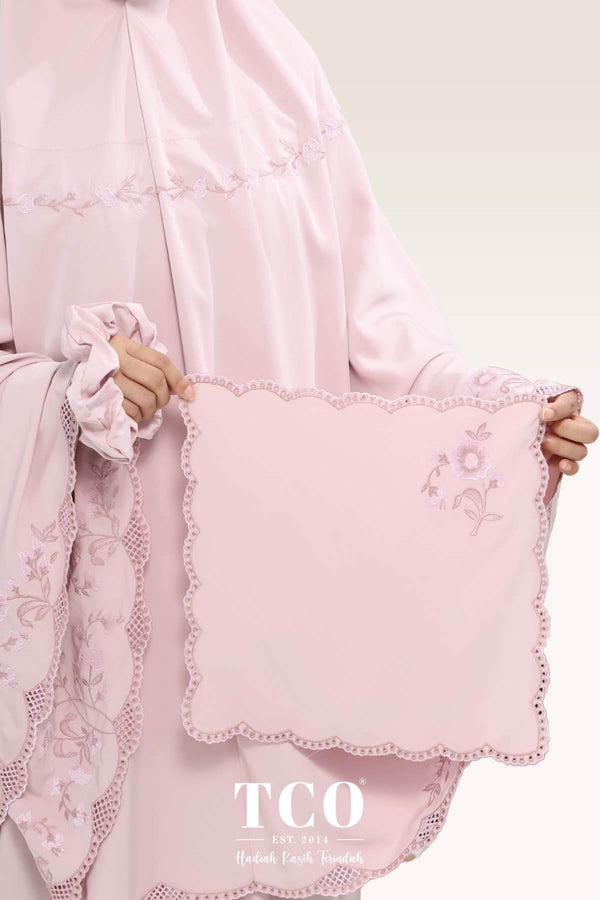 Telekung Windy Luxe in Dusty Rose