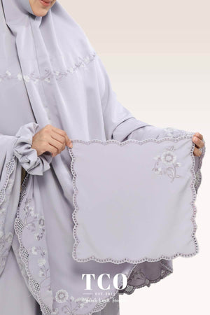 Telekung Windy Luxe in Gray Lilac
