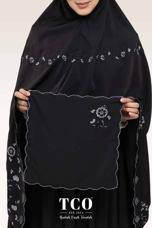 Telekung Windy Luxe in Jet Black