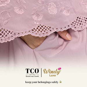 Telekung Windy Luxe in Icy Gray