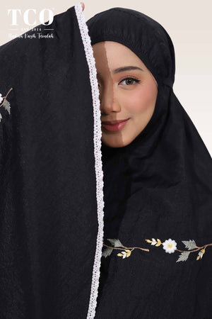 Telekung Travel Daizie in Black