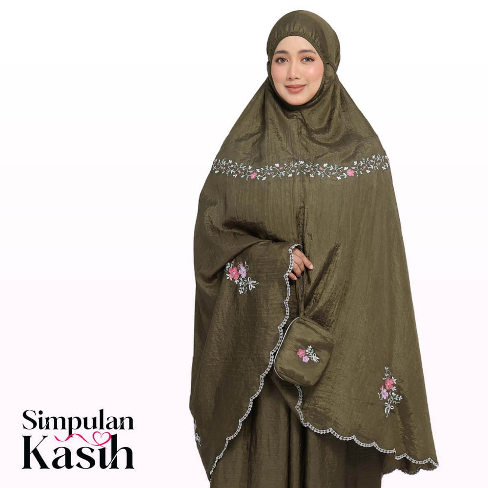 Telekung Travel Wander in Army Green