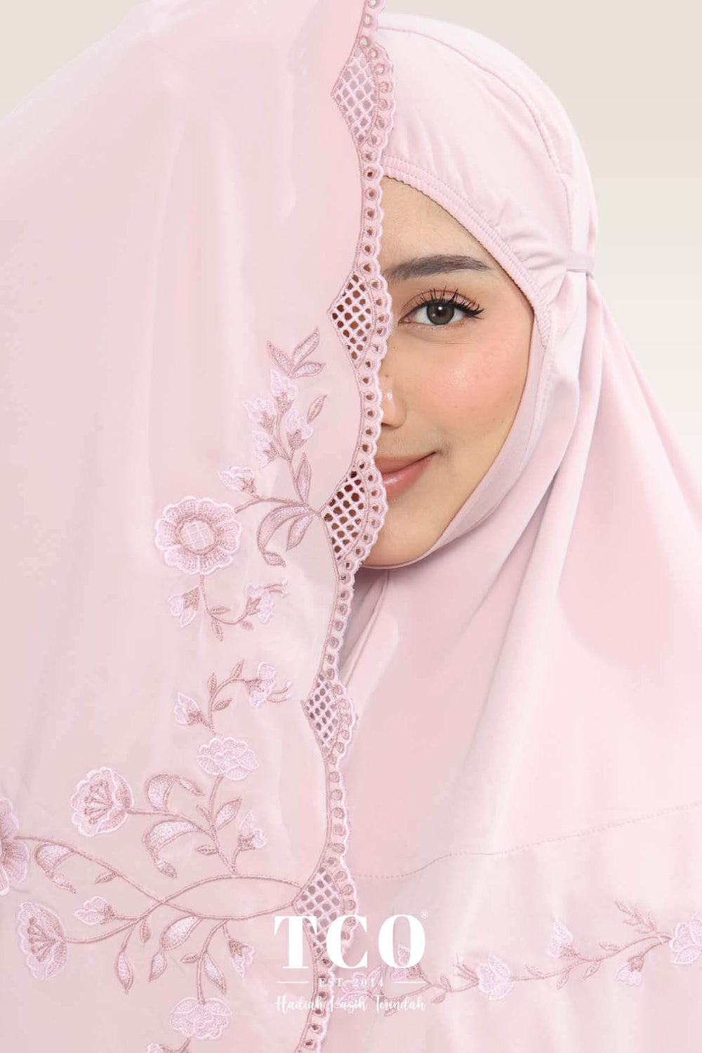 Telekung Windy Luxe in Dusty Rose