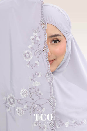 Telekung Windy Luxe in Gray Lilac