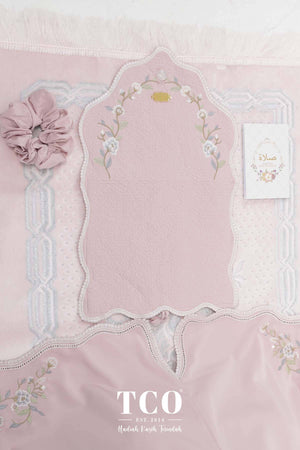 Telekung Kameela Luxe in Dusty Rose