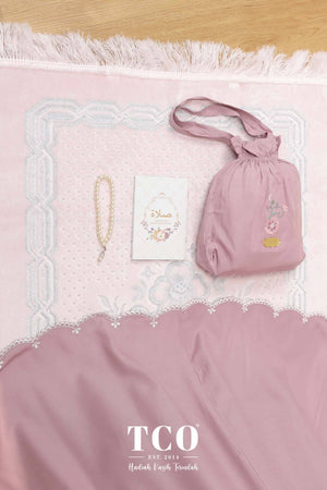 Telekung Pearl Ratna in Plum Mauve