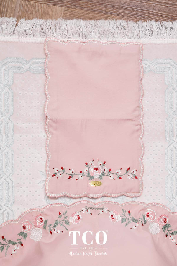 Telekung Pearl Rosabella in Pinky Blush