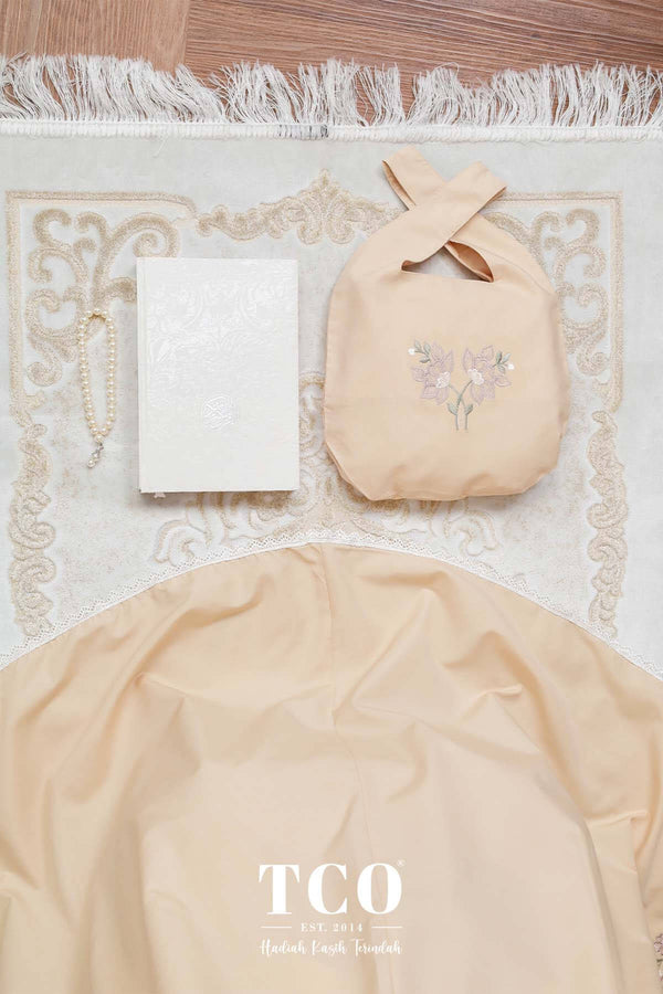Telekung Salma in Caramel