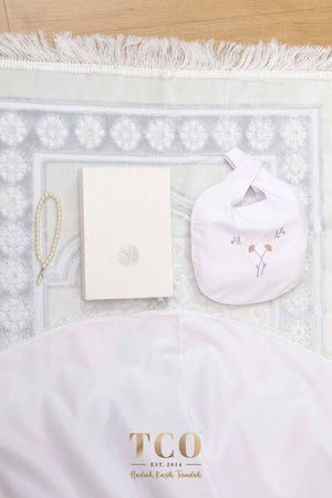 Telekung Salma in White