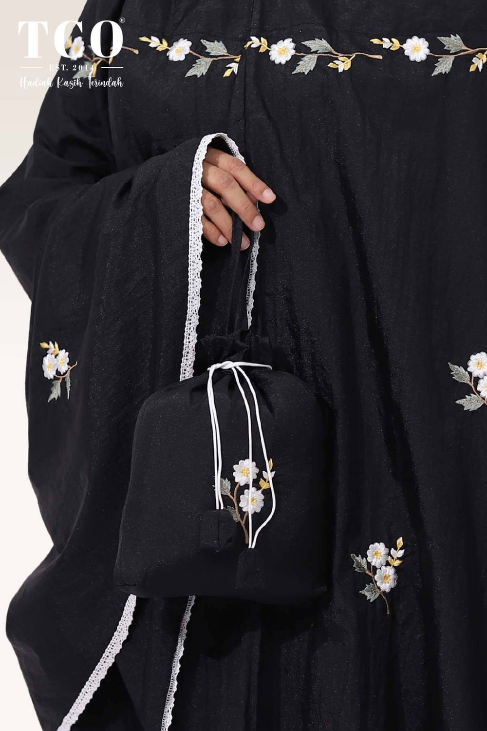 Telekung Travel Daizie in Black