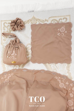 Telekung Windy Luxe in Coco Mocha