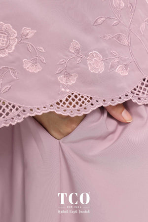 Telekung Windy Luxe in Dusty Mauve