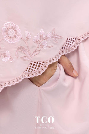 Telekung Windy Luxe in Dusty Rose
