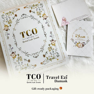Telekung Travel Ezi Damask in Brown