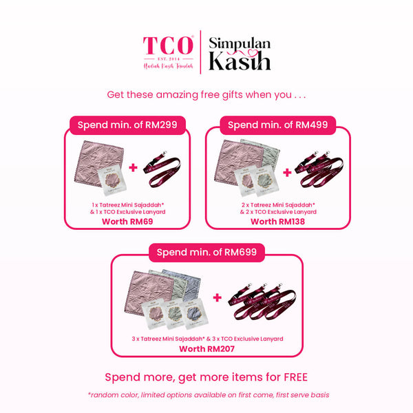 Telekung Nuur Rose in Off White Lavender