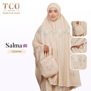 Telekung Salma in Caramel